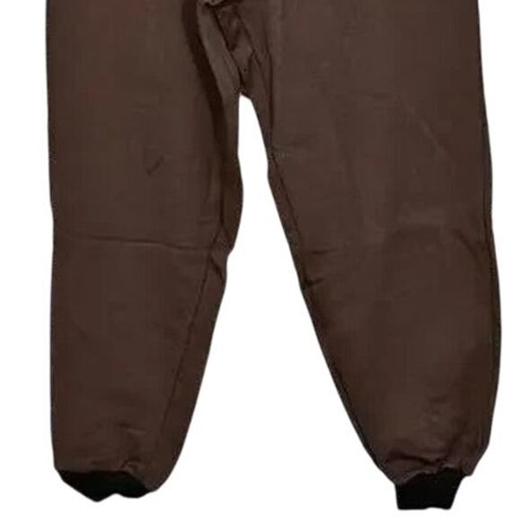 NWT WeWoreWhat High Rise Slim Leg Fleece Joggers Elastic Waist Pockets S Brown - Picture 4 of 15